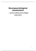 Neuropsychological Assessment (PSMNV-2) Hoorcollege aantekeningen  (HC1 t/m HC7)