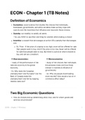 ECON 101 Notes, Principles of Microeconomics (UBC)