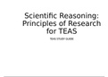 Scientific Reasoning for TEAS Powerpoint Presentation (Latest 2021)