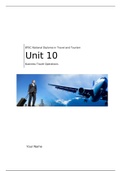 BTEC Travel and Tourism Level 3- Unit Ten- Business Travel Operations 