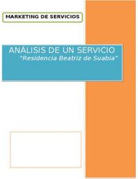 Trabajo analisis de un servicio, Marketing de servicios