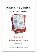 1º Bachillerato - Física y Química - Unidad 01 - Método científico