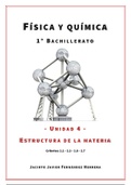 1º Bachillerato - Física y Química - Unidad 04 - Estructura de la materia