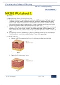 Worksheet 2 NR283 Worksheet 2(LATEST UPDATE) Graded A+