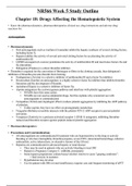 Chamberlain College of Nursing - NR 566 final study guide /  NR566 Week 5 Study Outline (latest spring 2022/2023)