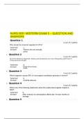 NURS 6551 MIDTERM EXAM 5 – QUESTION AND ANSWERS