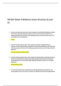 NR 601 Week 4 Midterm Exam (Practice Q and A)