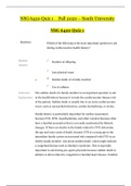 NSG 6420 Quiz 1 - 3 _ Fall 2020 – Graded A | NSG6420 Bundle _ Fall 2020 – South University