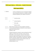 NSG 6420 Quiz 2_ Fall 2020 – Graded A | NSG6420 Quiz 2_ Fall 2020 – South University