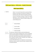 NSG 6420 Quiz 3_ Fall 2020 – Graded A | NSG6420 Quiz 3_ Fall 2020 – South University