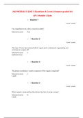 A&P MODULE 1 QUIZ 1 (Questions & Correct Answers graded A+)