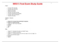 NR511- Final Exam Study Guide (2020/2021)