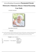 Airway/Breathing (Oxygenation) Pneumonia/Chronic Obstructive Pulmonary Disease Clinical Reasoning Case Study; JoAnn Walker, 84 years old (ANSWERED) A+ solution.