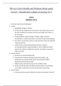 NR 222 Unit 6 Health and Wellness Study guide {2020} |NR222 Unit 6 Health and Wellness Study guide {2020  - Chamberlain college of nursing {A+