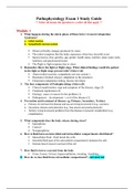 NUR2063 Pathophysiology Exam 1 Study Guide 2020/2021