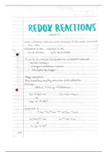 CIE A level  Chemistry chapter 7 redox reactions