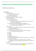 NR602 / NR-602 Week 8 Final Exam Study Guide (Latest 2021 / 2022): Primary Care of the Childbearing & Childrearing Family Practicum - Chamberlain