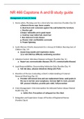 NR 466 Capstone A and B study guide,100% CORRECT