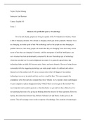 Synthesis essay about technology and social media