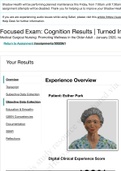 Esther Park _ Focused Exam Cognition Results_2020 | NURS 225 Shadow_Health_Objective Data Collection: 22.27 of 24 (92.79%)