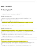 MATH 225N Week 4 Homework Probability (Q & A) LATEST UPDATE
