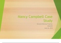 NSG6430  Week  7 ;Nancy  Campbell Case Study Octavia Holloway-Freeman 