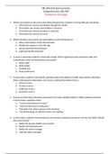 NR 304 Final Exam Practice Questions