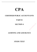Case SOCIOLOGY 325   Summary CPA - Advanced Audit and Assurance (AAA) - edition 5