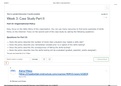 Week 3 full discussion board Case Study Part II