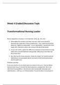 NR 447 Week 4 Graded Discussion Topic Transformational Nursing Leaders