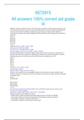 8572915 All answers 100% correct aid grade ‘A’