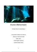 Actividad de Oceanografía Química (UCV Ciencias del Mar) - Fuentes Hidrotermales
