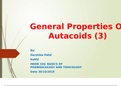 The specific autacoids and their general properties