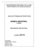 Guía de trabajos de laboratorio - Química Industrial