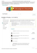 NR 509 Week 5 Shadow Health Gastrointestinal Physical Assessment EDUCATION AND EMPATHY  Latest Verified Document