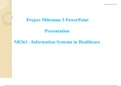 Project Milestone 3 PowerPoint Presentation  NR361 - Information Systems in Healthcare 