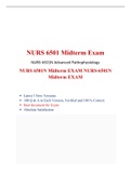 NURS 6501 Week 6 Midterm Exam (3 Versions) NURS 6501 Advanced Pathophysiology|best document |Verified document with many more versions|100% correct|latest 2021