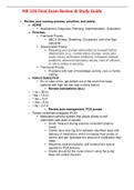 NR226 / NR-226 Final Exam Review & Study Guide (Latest 2021): Fundamentals [Patient Care] - Chamberlain | DOWNLOAD TO SCORE AN A