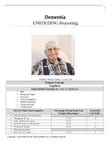 Case Study Dementia, UNFOLDING Reasoning, William “Butch” Welka, 72 years old, (Latest 2021) Correct Study Guide, Download to Score A