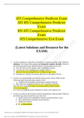 RN ATI Comprehensive Predictor Exam 2021 Latest Version