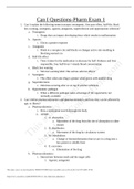 ATI NR 293 Can I Questions- Pharm Exam I