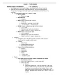 PEDS NR 328 Exam 2 Study Guide- Chamberlain College of Nursing