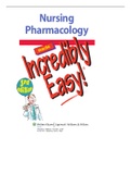Class notes NR 294 (NR 294) Pharmacology made incredible easy