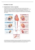 Samenvatting TAB 1.1. Anatomie: de vaten