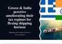Essay on Shipping Tax of Greece and India