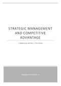 Geïntegreerde bedrijfseconomie: Samenvatting Strategic Management and Competitive Advantage