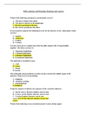 Exam (elaborations) HESI Anatomy and Physiology Questions and Answers (HESI ) 