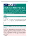 Western Governors University - BIOCHEM C785 Biochemistry Readiness Check Bundled with complete solution(Latest update docs)