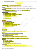 Exam (elaborations) NUR 2058 Exam 2 Study Guide. Allergic Rhinitis: ANTIHISTAMINE- Fexofenadine 