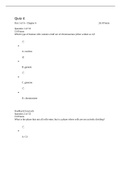BIOL 180 Quiz 4 Questions and Answers: American Public University Latest Graded A.